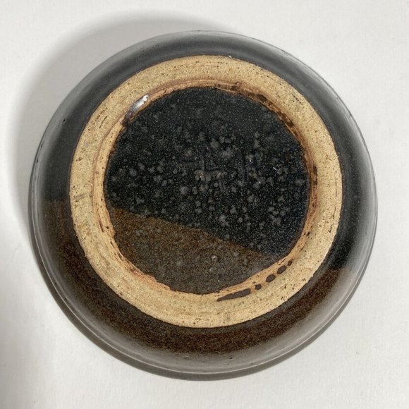 Dan Eash Pottery PA Handmade Soup Cereal Brown Glazed Stoneware Bowl 6in - Picture 4 of 8